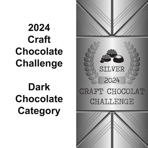2024 Craft Chocolate Challenge Dark Chocolate Silver Medal